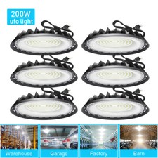 6 Pcs 200W UFO Led High Bay