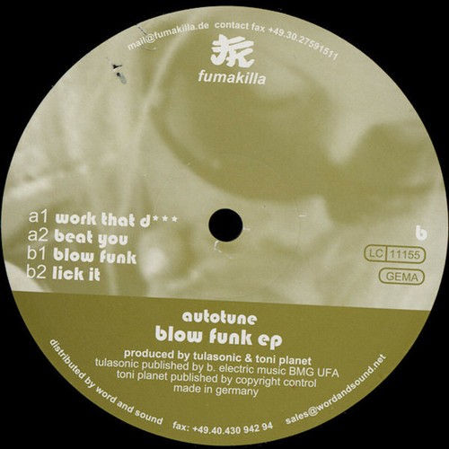 Autotune blow funk vinyl - autotune,