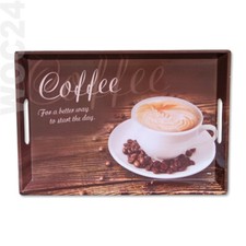 50 x 35 Kunststoff Melamin Serviertablett Tablett Kaffee Frühstück Betttablett 