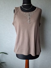 Trägershirt Sommershirt braun