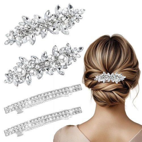Stück strass haarspange - 4,