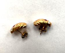 Pair of earrings gold 333/8 Ct
