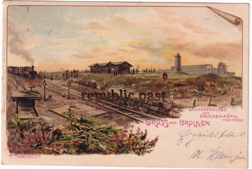 Postkarte litho gruss vom - litho,