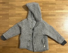 Disana Kinder Pullover mit Kapuze 100% Schurwolle Gr. 98/104