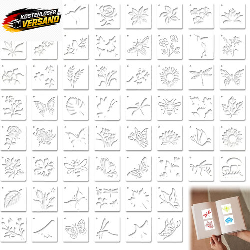 Kunst schablonen set - set, für