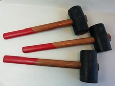 3 Stück Gummihammer DIN 5128 Hammer Gummi