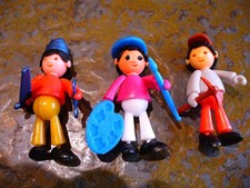 Weichplastik Figur Zimmermann u Maler u Strassenarbeiter D   89     3 Figuren