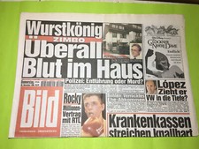 BILD Zeitung, 28. November 1996, Bild Zeitung, 28.11.1996, Graciano Rocchigiani