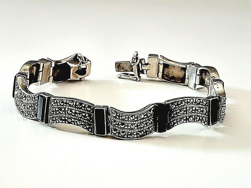 Silber armband onyx 925 - silber,