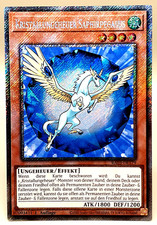 Kristallungeheuer Saphirpegasus Platinum Secret Rare  Yugioh 1. Auflage RA03-179