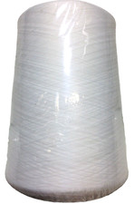 3 x 25.000m Overlockgarn Nähgarn Bauschgarn 3 Rollen Farbe weiß B-WARE