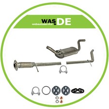 Auspuffanlage ab Kat Fiat Punto 188 1.2 8V Auspuff Komplett mit Anbausatz