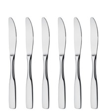 GRÄWE Tafelmesser 6 Stück, Serie Spaten, Edelstahl, Besteck