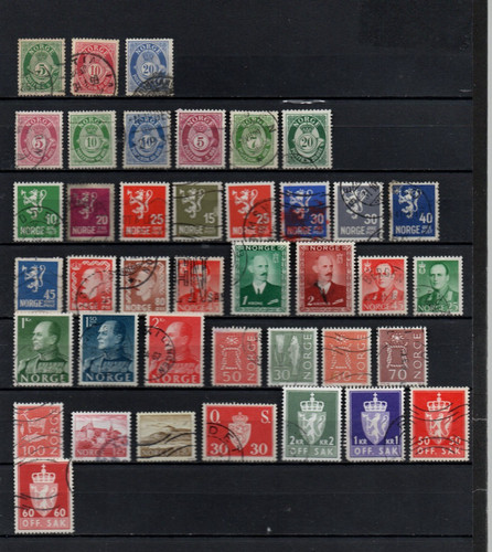 Briefmarken sammlung norwegen - briefmarken,