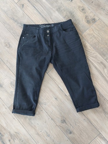 Gina jeans caprihose schwarz - gina,