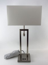 Baulmann Leuchten Nachttischlampe Edelstahl Nickel matt 13.153.33 Tischlampe neu