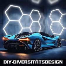 14X Hexagon LED Decken