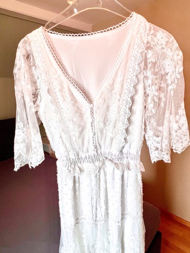 Boho spitzenkleid off white - boho-spitzenkleid, off-white