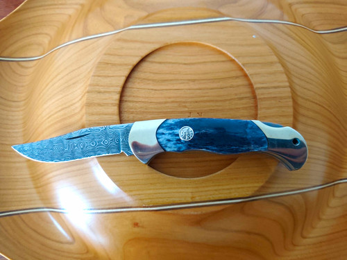 Taschenmesser damaszener optik - damaszener,