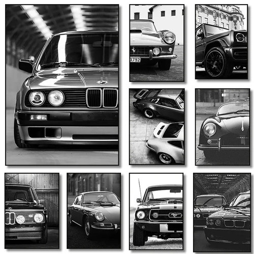 Auto poster wandbild - auto, bmw