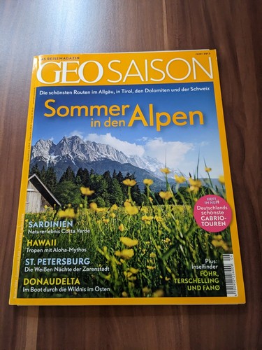 Geo saison sommer den alpen - sommer, in