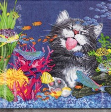 3 Cocktail Servietten ~