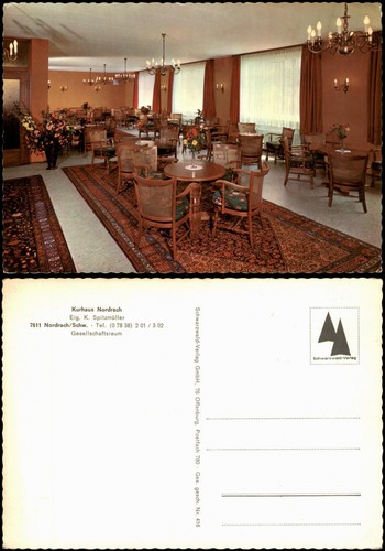 Ansichtskarte nordrach kurhaus - ansichtskarte,