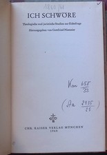 Ich schwöre : Theolog. u