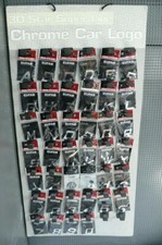 Chrom 3D Buchstaben Aufkleber