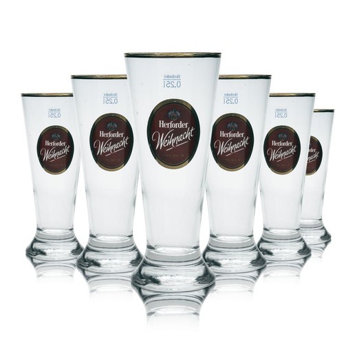 Herforder bierglas 25l - 6x, 0,25l
