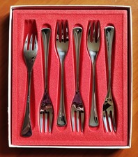 6 Kuchengabeln WMF Cromargan