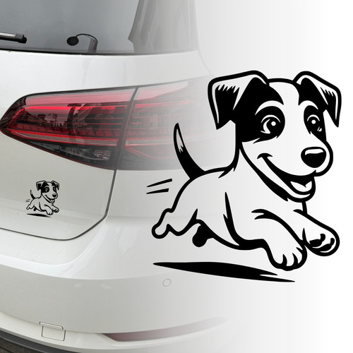 Auto aufkleber jack russel - jack,