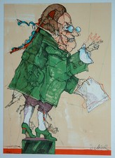 Simon Dittrich: Farblithografie "Der Lordrichter" handsign. num. 10000 Ex.