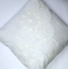 Dekokissen,altes,handgew.Leine