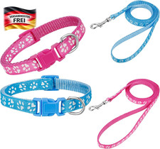 Hundehalsband und Leine Set