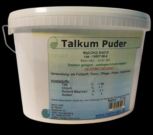 Talkum puder eimer - 3, kg