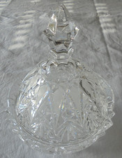 Bleikristall - Schale mit Deckel Bonbon Schale Konfekt,Süßes geschliffen FM 5