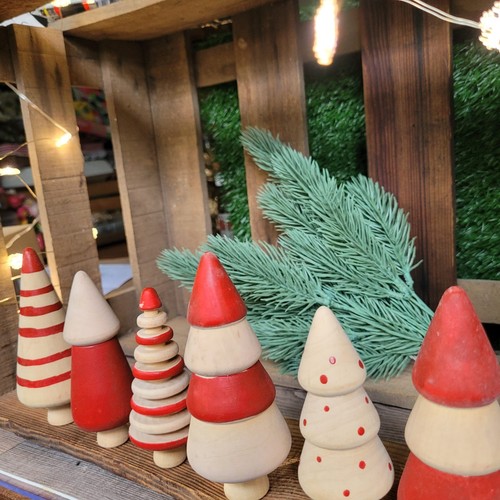 Holz tannen bäume deko - x,