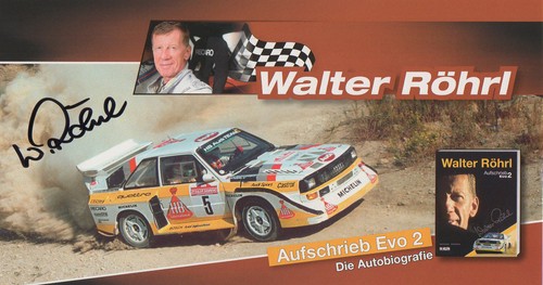 Walter röhrl autogrammkarte - walter,