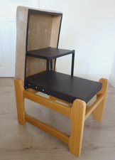 Vintage Hocker mit Tritt