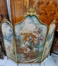 antiker Kaminschirm Ofenschirm Paravent handbemalt Rokokostil Liefern mögl B112