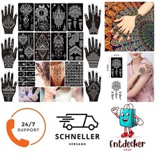 XMASIR 16 Blatt Henna Tattoo