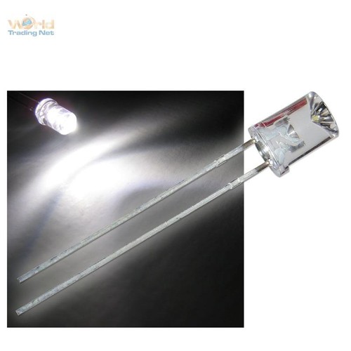 Led 5mm concave warmweiß - 25,