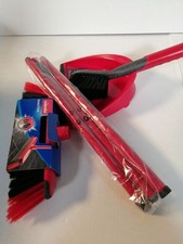 Vileda DuActiva Besen Set, 3-TLG Stiel, 2in1 Kehrset, Kein Staub Aufwirbeln, Mik