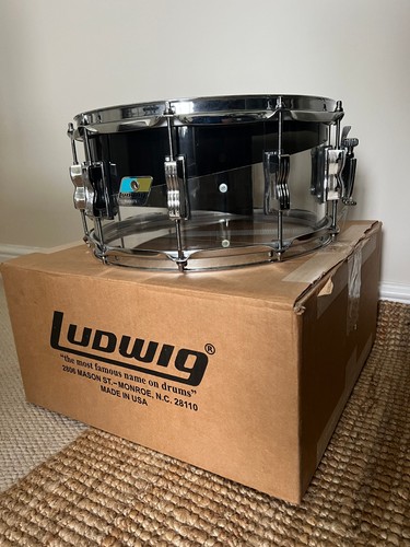 Ludwig vistalite 14x6 - 14x6,5, clear