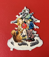 AFKH SB BILD  Nr. 7 WEIHNACHTEN GLITTER GLANZBILDER OBLATE KRÜGER