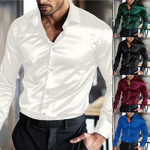 Herren satin seide - herren, oberhemd