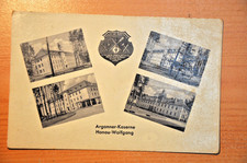 AK Hanau - Wolfgang Argonner-Kaserne Wappen Pioniere, s/w, ca. 1940