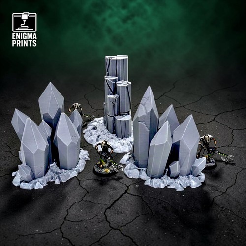 Alien crystal cluster 28mm - crystal,
