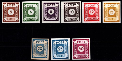 Sbz postfrisch dhk25 - sbz, 42-50